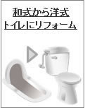 和式から洋式トイレに取替富山