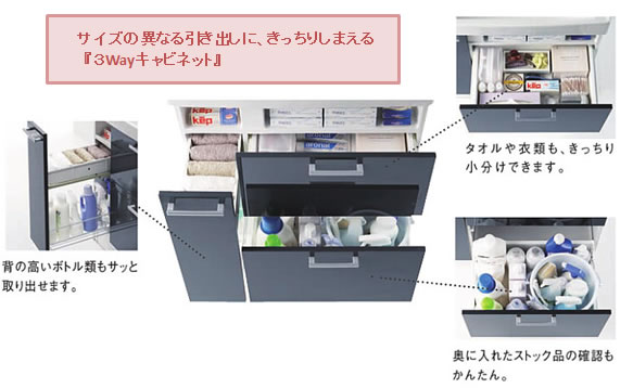 収納たくさん洗面台取替富山